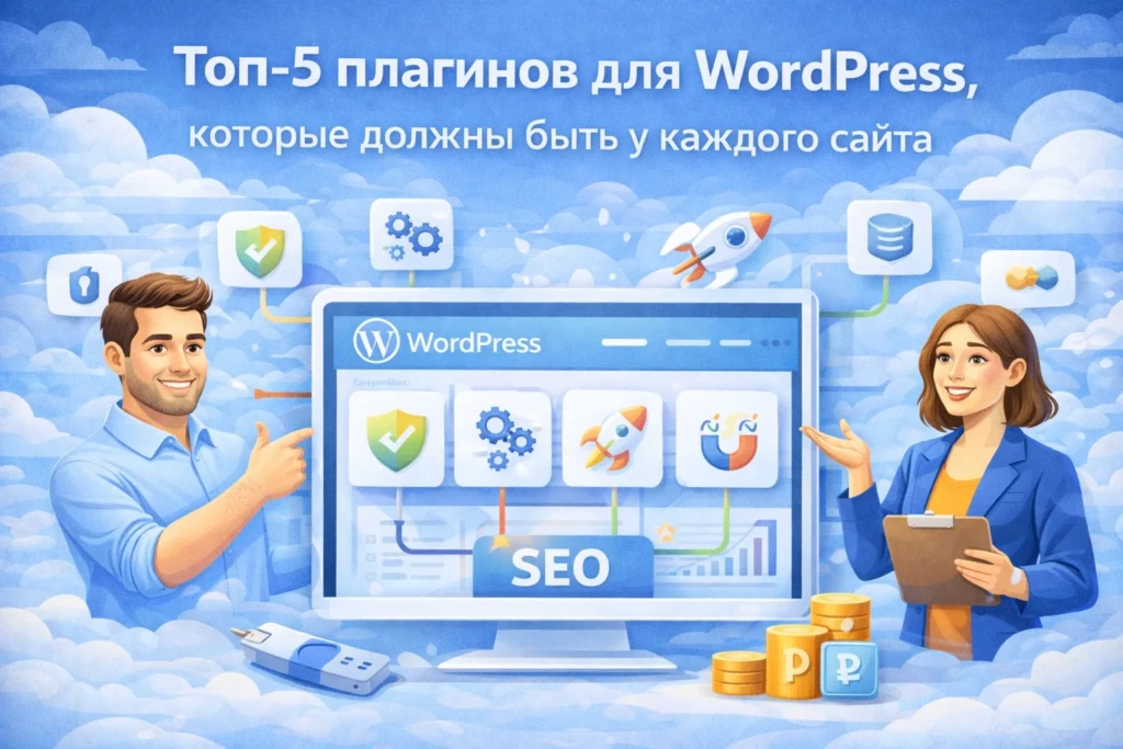 Изображение для Тема статьи- Топ-5 плагинов для WordPress