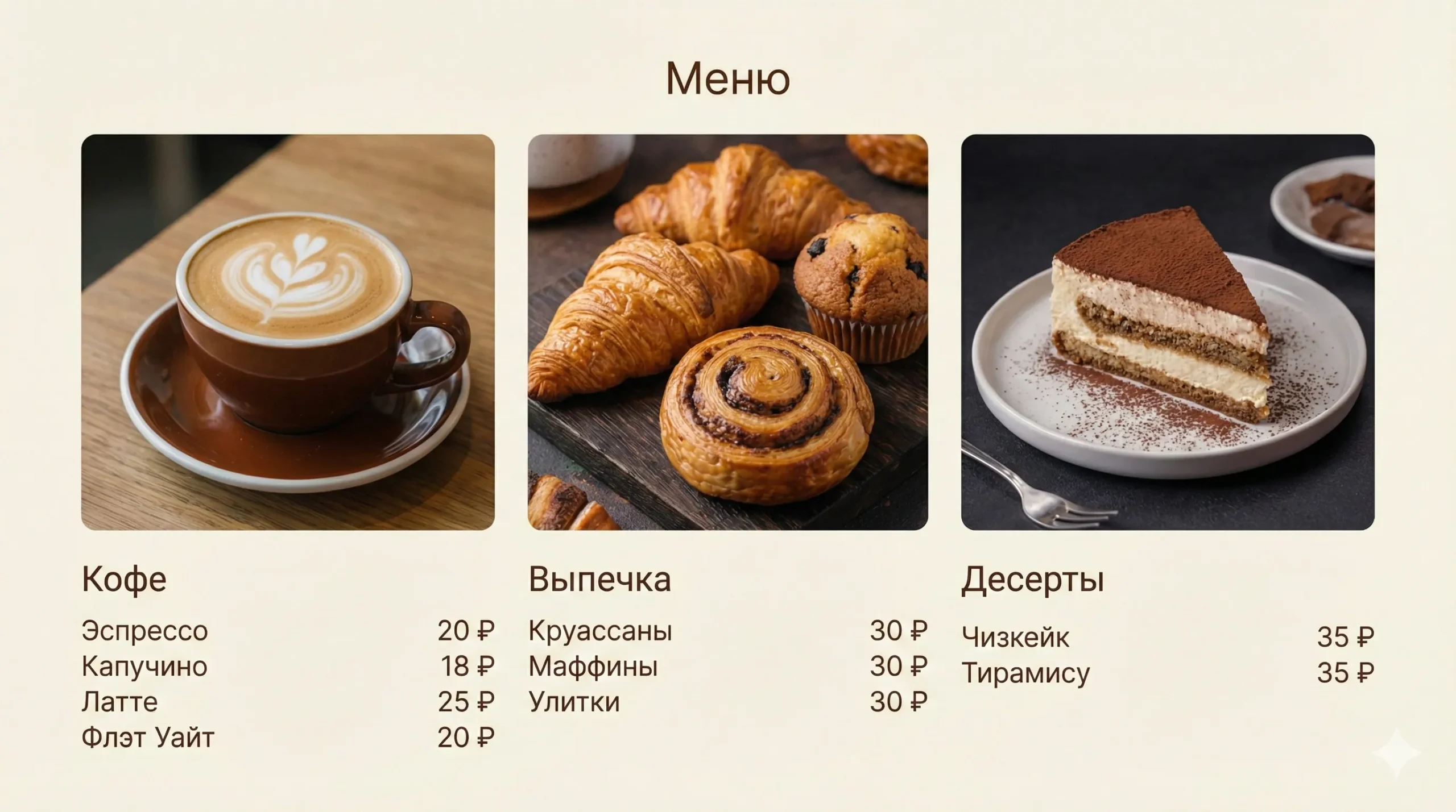 Информационный блок лендинга